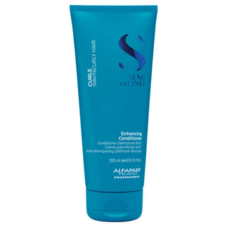 Alfaparf Semi di Lino Enhancing Conditioner 200ml - Balsamo Nutriente per Capelli Ricci e Mossi