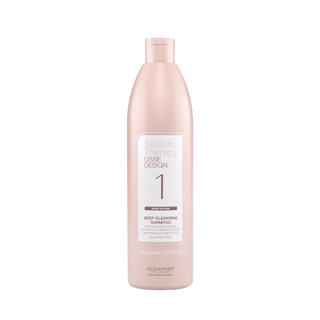 Alfaparf Keratin Therapy Lisse Design Deep Cleansing Shampoo 500ml - Shampoo Pre-Trattamento Lisciante alla Cheratina