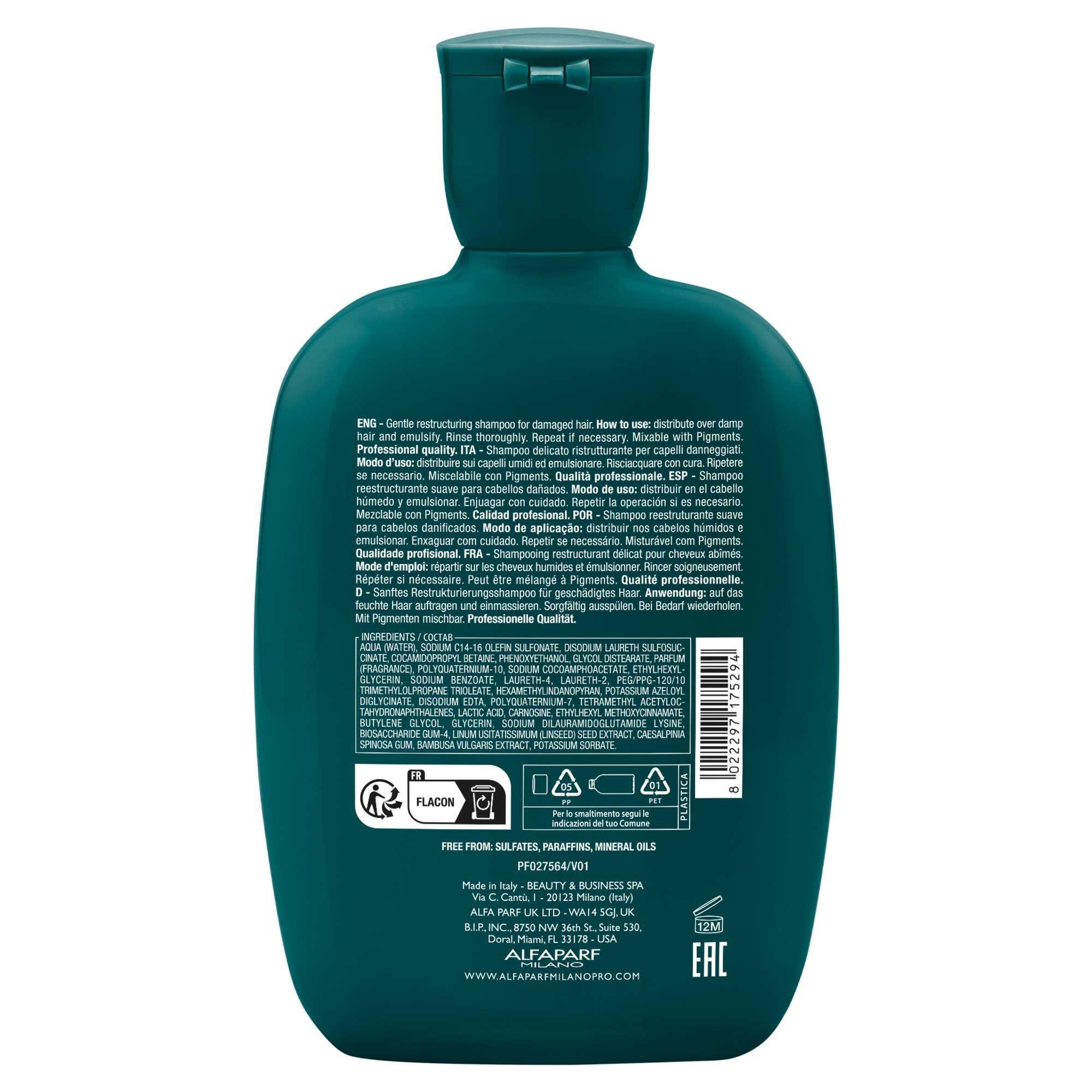 Alfaparf Semi di Lino Reparative Low Shampoo 250ml - Capelli Danneggia