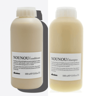 Davines Nounou Set Shampoo e Balsamo 1000ml  per Capelli Danneggiati dal Colore