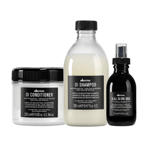 Davines OI Kit Shampoo, Balsamo e All in One Milk