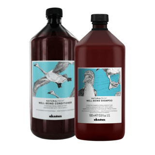 Davines Wellbeing Kit Formato Grande Shampoo e Balsamo 1000ml - Per Tutti i Tipi di Capelli