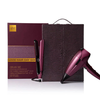 GHD Deluxe Gift Set Cherry Chic – Piastra + Asciugacapelli Professionale