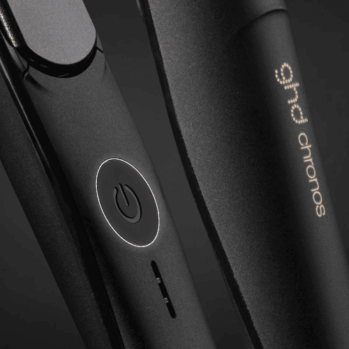 GHD Chronos Styler - Piastra per Capelli Professionale Nera con Pochet