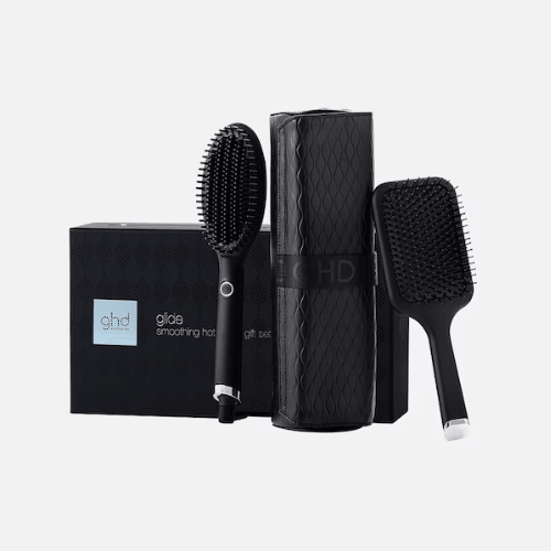 GHD Glide Spazzola Lisciante , Puddle Brush e Pochette Gift Set – Cape