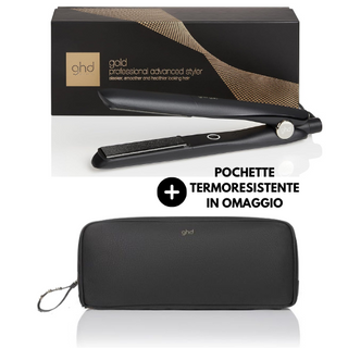 GHD Gold Styler | Piastra Professionale Capelli Pochette Termoresistente | Celebre Store