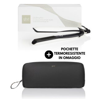 GHD Platinum+ Styler | Piastra Professionale Capelli Bianca Pochette Termoresistente | Celebre Store