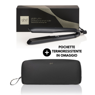 GHD Platinum+ Styler | Piastra Professionale Capelli Nera Pochette Termoresistente | Celebre Store