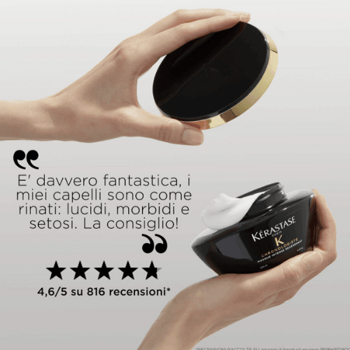 Kerastase Chronologiste Maschera Intensa Regenerante 200ml - Rivitalizzazione Anti-Età per Tutti i Tipi di Capelli