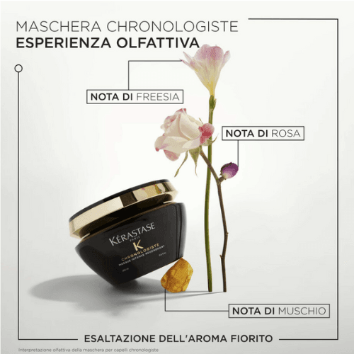 Kerastase Chronologiste Maschera Intensa Regenerante 200ml - Rivitalizzazione Anti-Età per Tutti i Tipi di Capelli