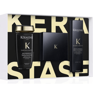 Kerastase Kit Chronologiste - Cofanetto regalo - Set 3 pezzi rivitalizzante anti-età Shampoo balsamo e termoprotettore