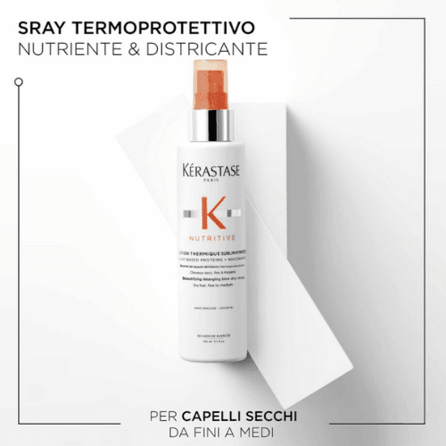 Kerastase Kit Nutritive - Cofanetto Regalo: Set 3 Pezzi per Capelli Secchi (Shampoo, Balsamo, Termoprotettore)