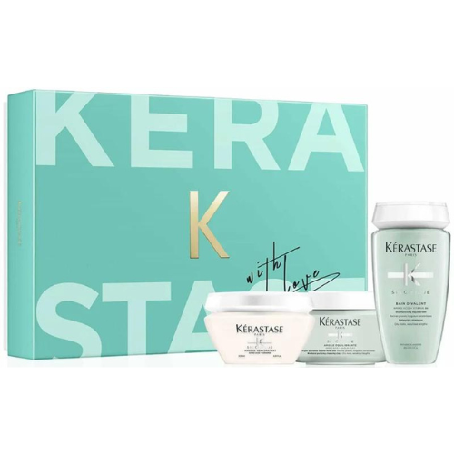 Kerastase Kit Specifique - Cofanetto regalo - Set 3 pezzi per capelli grassi e secchi - Shampoo maschera e argilla
