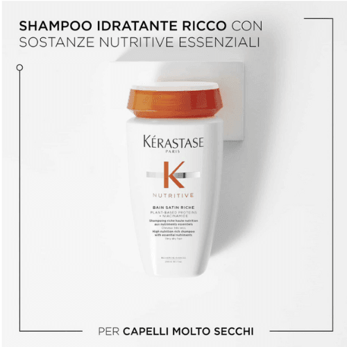 Kerastase Nutritive Bain Satin Riche 250ml - Shampoo per capelli molto