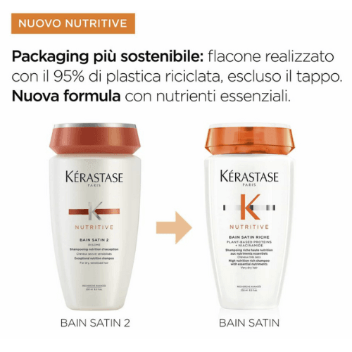 Kerastase Nutritive Bain Satin Riche 250ml - Shampoo per capelli molto