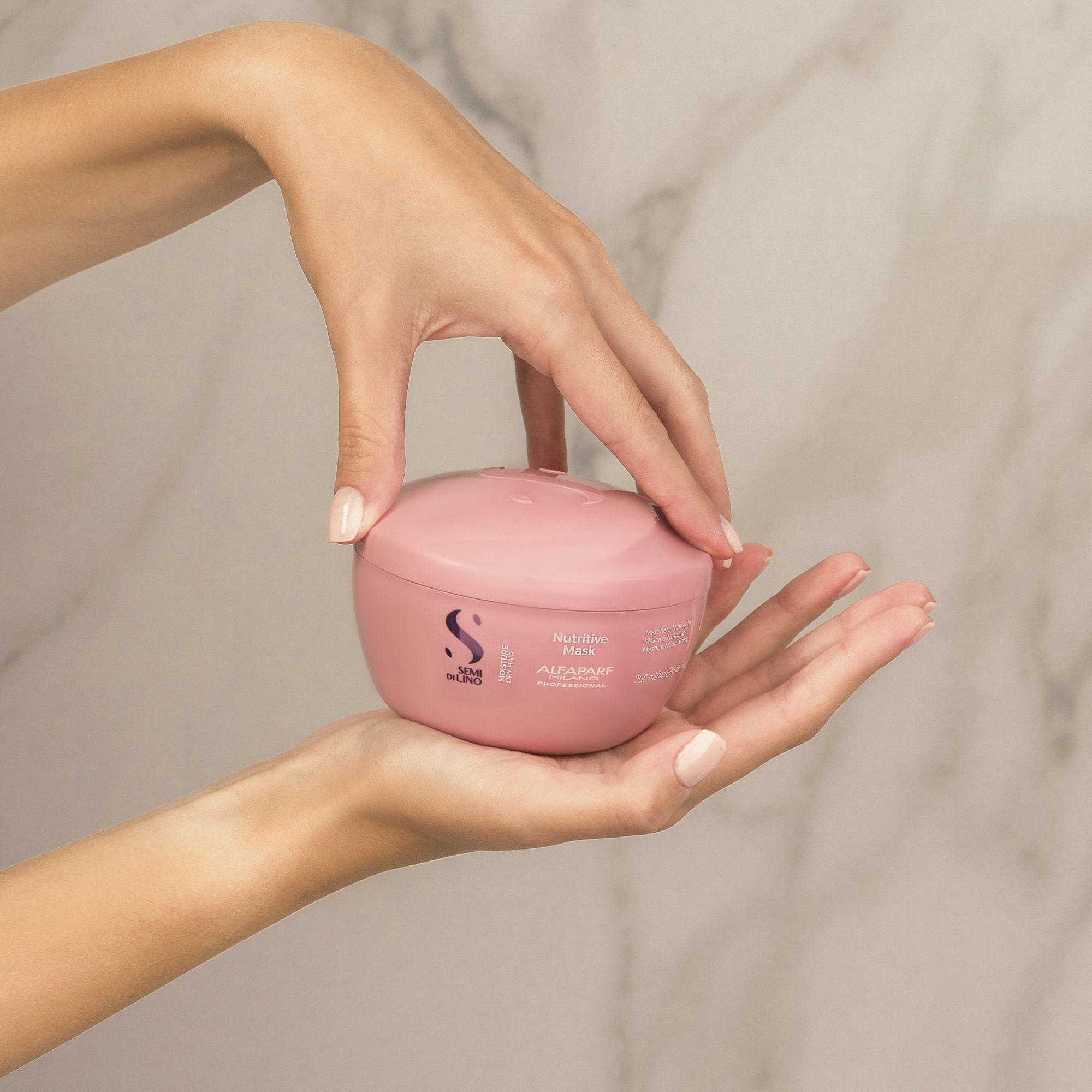 Alfaparf Semi di Lino Nutritive Mask 200ml - Maschera per Capelli Secc