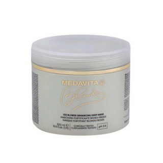 Medavita Blondie Ice Blonde Enhancing Deep Mask 500ml - Maschera Rimpolpante Anti-Giallo per Capelli Biondi Freddi