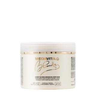 Medavita Blondie Sunset Blonde Enhancing Deep Mask 500ml - Maschera Rimpolpante per Capelli Biondi Caldi