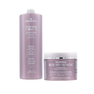 Medavita Keratin Miracle Set | Shampoo+Maschera | Capelli Crespi