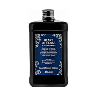 Davines Heart of Glass Rich Conditioner 1000ml – Balsamo Fortificante per Capelli Biondi