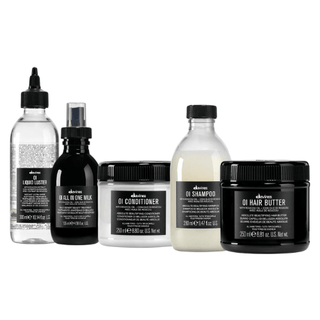 Davines OI Kit Completo : Shampoo, Balsamo, Hair Butter, All in One Milk e Liquid Luster - Per Tutti i Tipi di Capelli