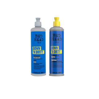 TIGI Bed Head Down'N Dirty Shampoo e Balsamo 400ml - Detossinazione