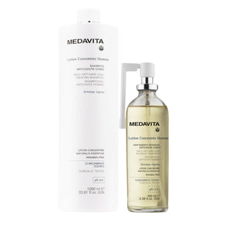 Medavita Kit Trattamento Anticaduta Uomo Shampoo+Spray 