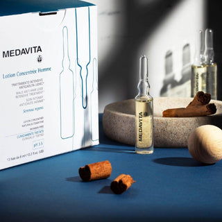 Shampoo e Trattamento Fiale Anticaduta Capelli Uomo | Medavita kit Lotion Concentre