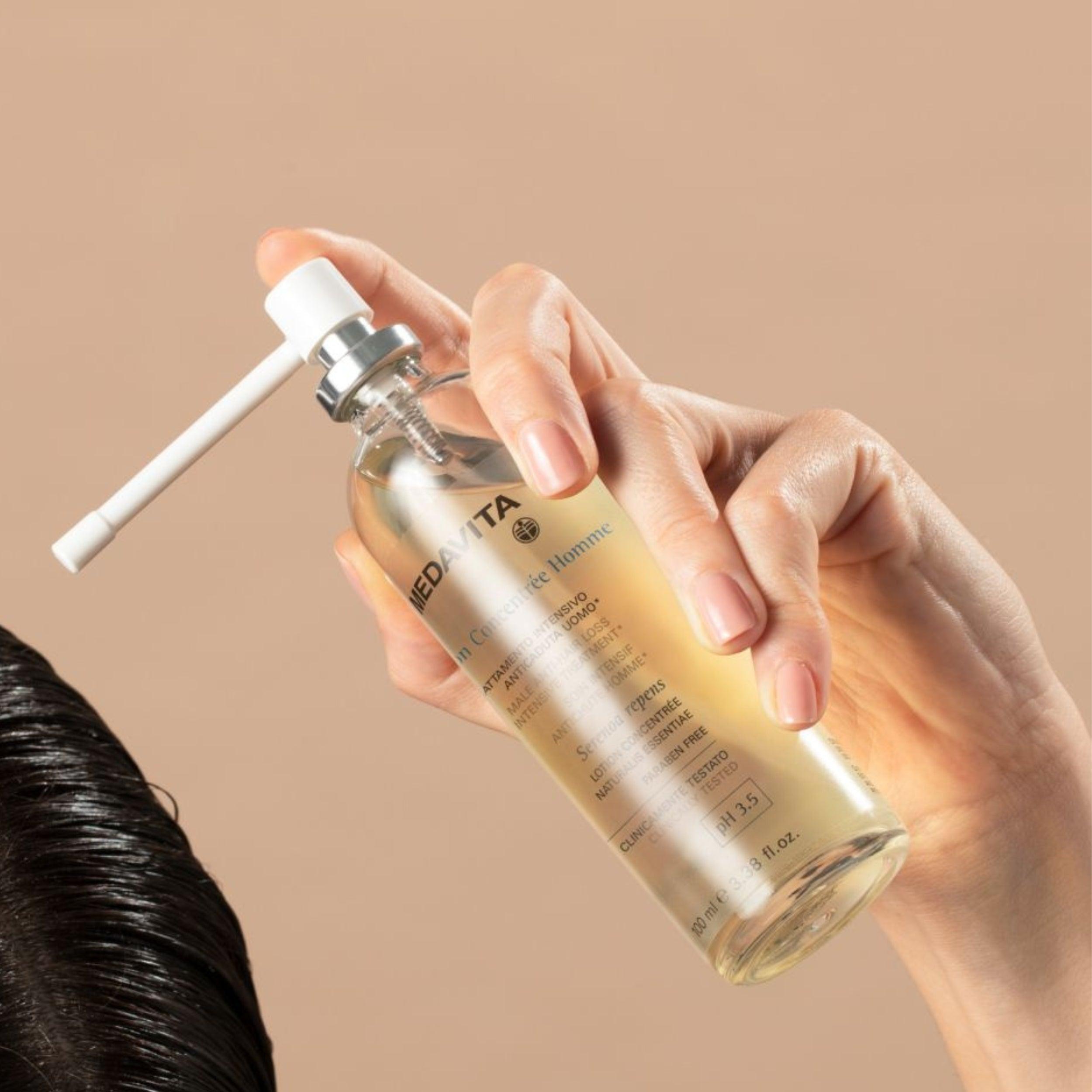 Medavita Trattamento Intensivo Anticaduta Uomo 100ml - Spray per la caduta dei capelli