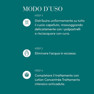 Bottiglia di Medavita Lotion Concentreè Shampoo Anticaduta Uomo 1000ml, uno shampoo anticaduta uomo formulato per la prevenzione della caduta dei capelli. Ideale per la cura dei capelli maschile con estratti naturali di Moringa e Serenoa repens. Shampoo rinforzante e stimolante per una chioma più sana e forte.