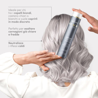 Medavita Black Blondie Extra Cool Blonde Neutralizing Shampoo 250ml - Shampoo Anti-Giallo Intenso per Capelli Biondi Decolorati