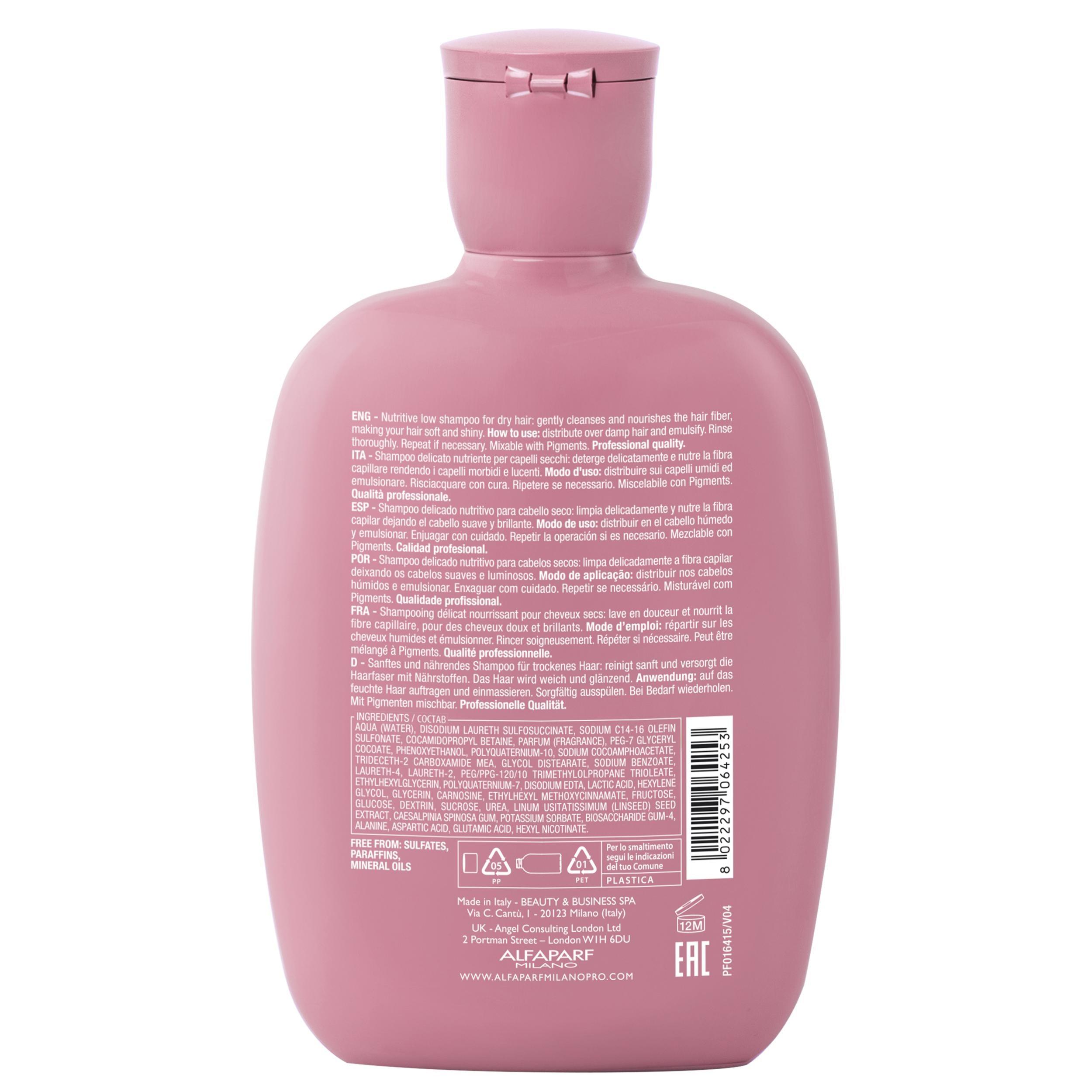 Alfaparf Semi di Lino Nutritive Low Shampoo 250ml - Capelli Secchi