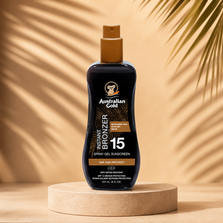 Australian Gold SPF15 Spray Gel with Bronzer 237 ml