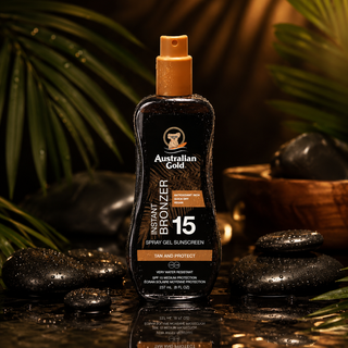 Australian Gold SPF15 Spray Gel with Bronzer 237 ml