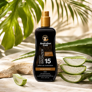 Australian Gold SPF15 Spray Gel with Bronzer 237 ml