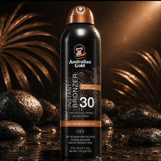 Australian Gold SPF30 Instant Bronzer Continuous Spray 177 ml
