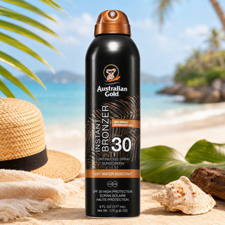 Australian Gold SPF30 Instant Bronzer Continuous Spray 177 ml