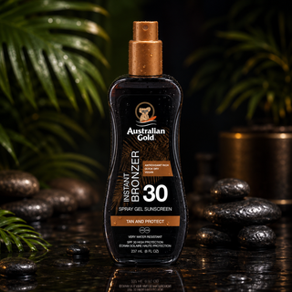 Australian Gold SPF30 Spray Gel with Bronzer 237 ml