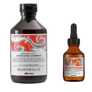 Davines Energizing Kit Shampoo + Seasonal Superactive shampoo anticaduta per capelli fragili