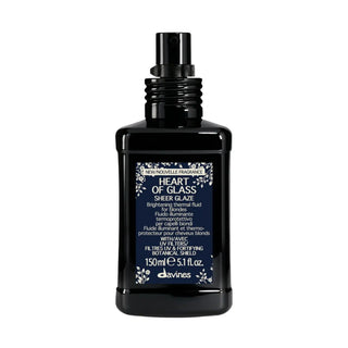 Davines Heart Of Glass Sheer Glaze 150ml – Fluido Termoprotettore Illuminante per Capelli Biondi