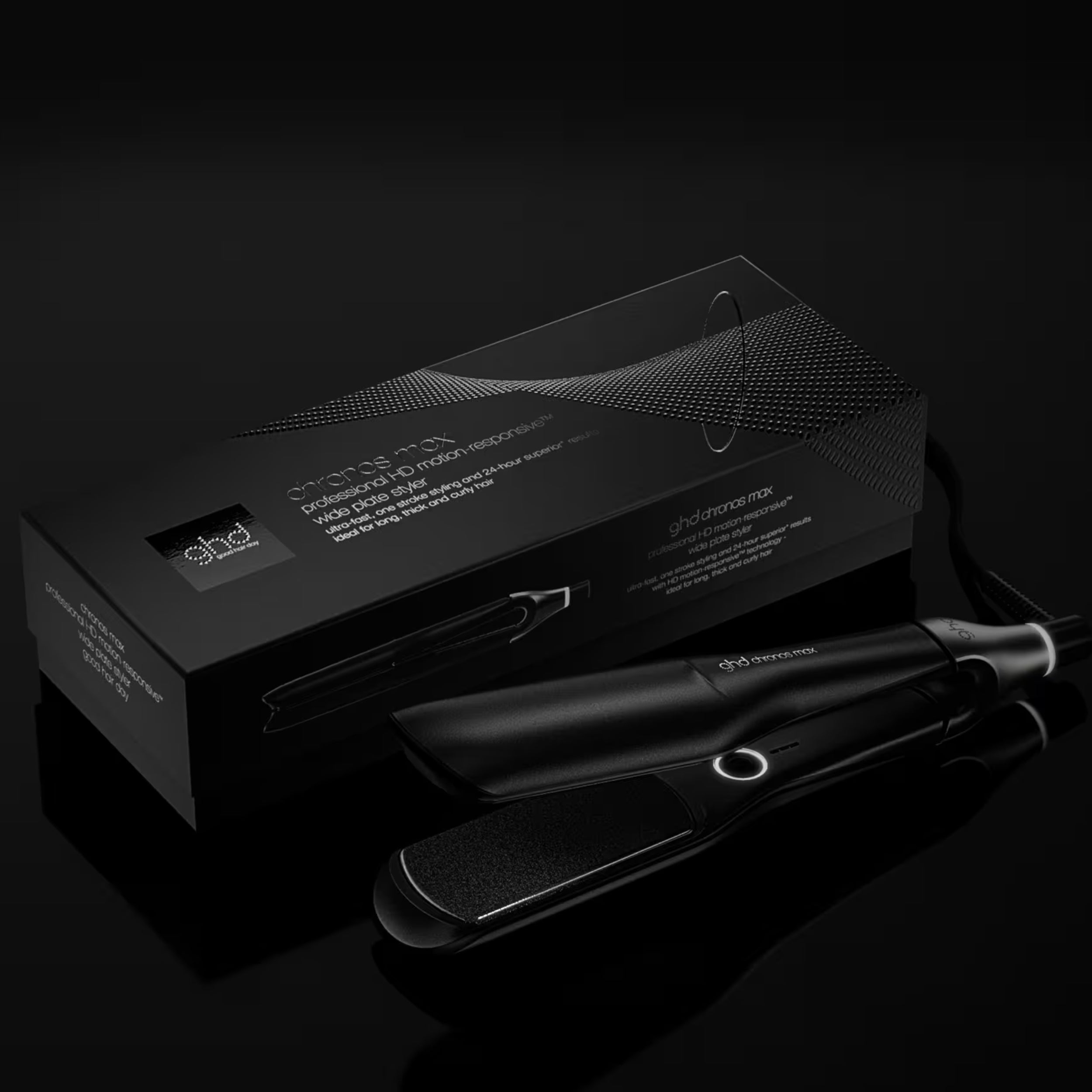 Nuova GHD Chronos Max Styler – Piastra Larga 43 mm Nera