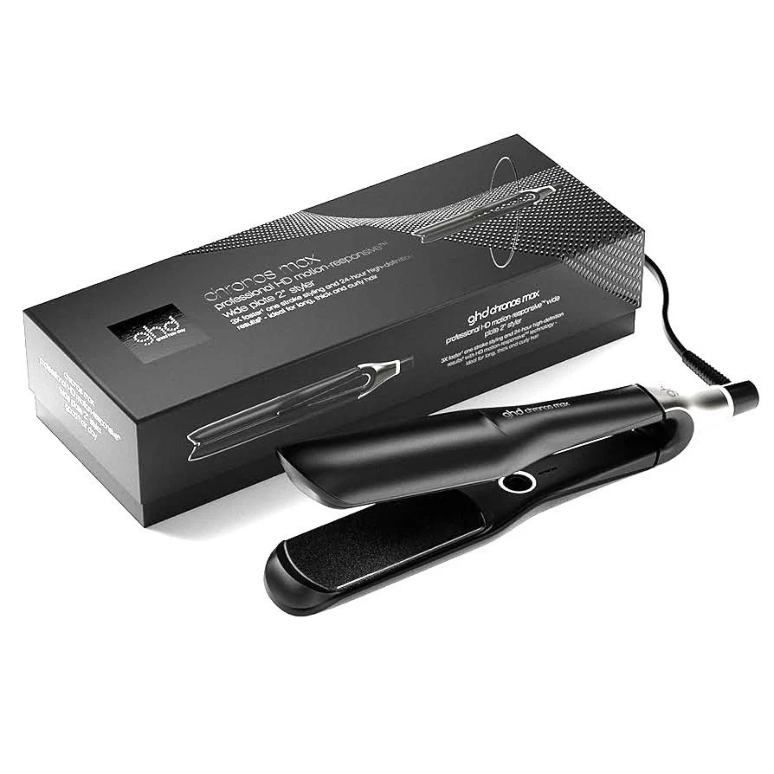 Nuova GHD Chronos Max Styler – Piastra Larga 43 mm Nera