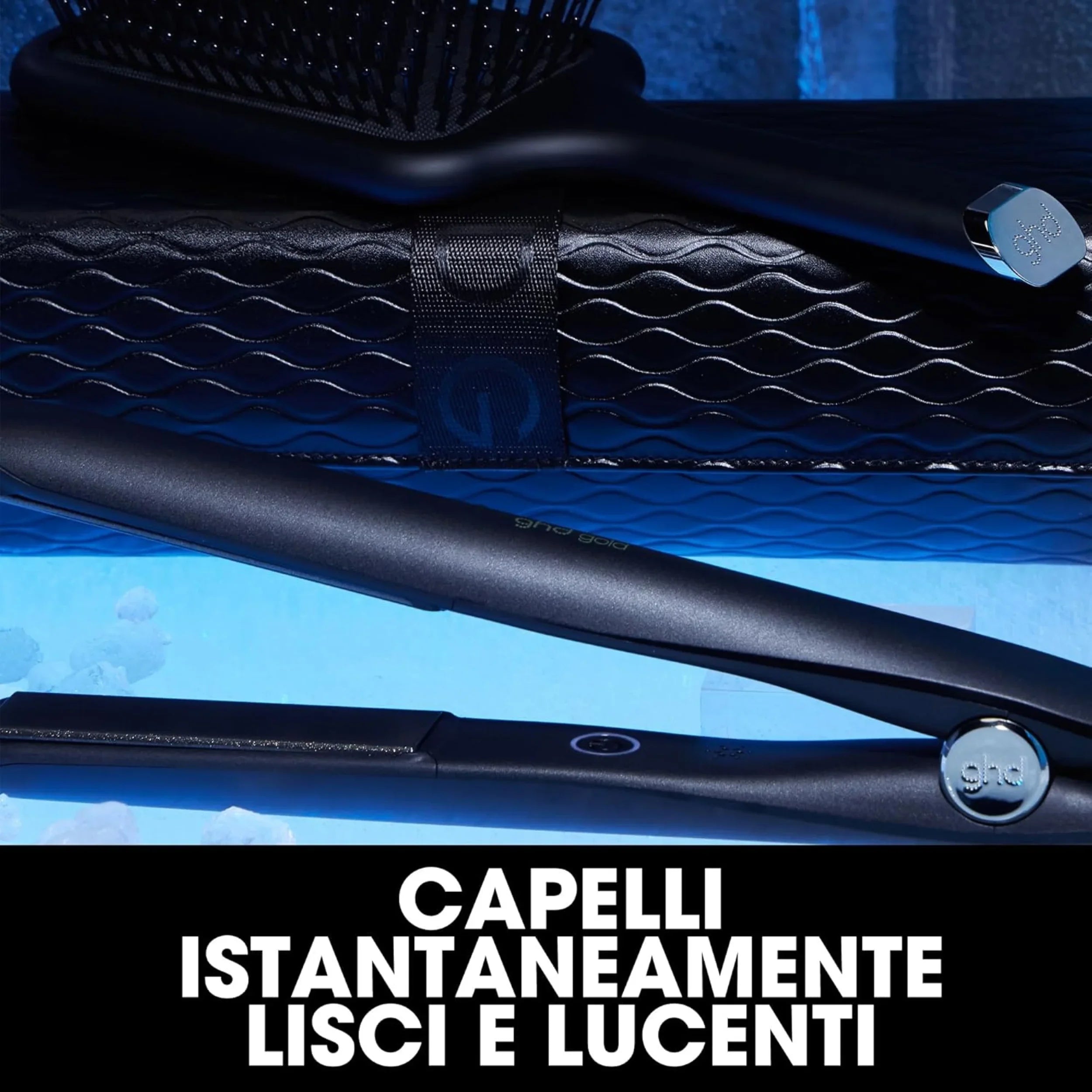 GHD Gold Styler Gift Set | Piastra con Pochette e Spazzola Paddle Brus