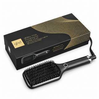 ghd Glide+ Max Spazzola Lisciante Professionale Nera – Capelli Lunghi, Spessi e Ricci