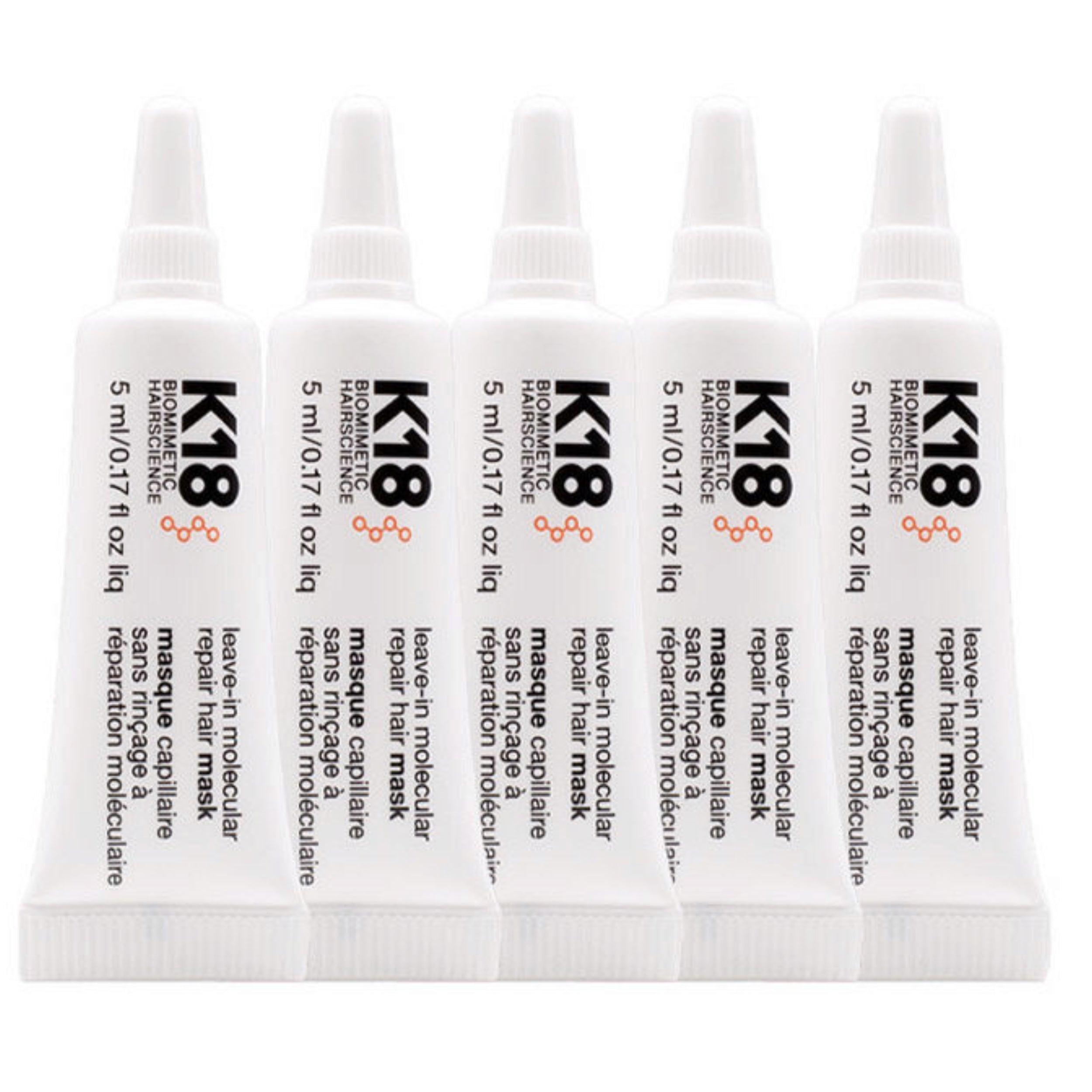 K18 Leave-In Molecular Repair Hair Mask 5x5ml Pack