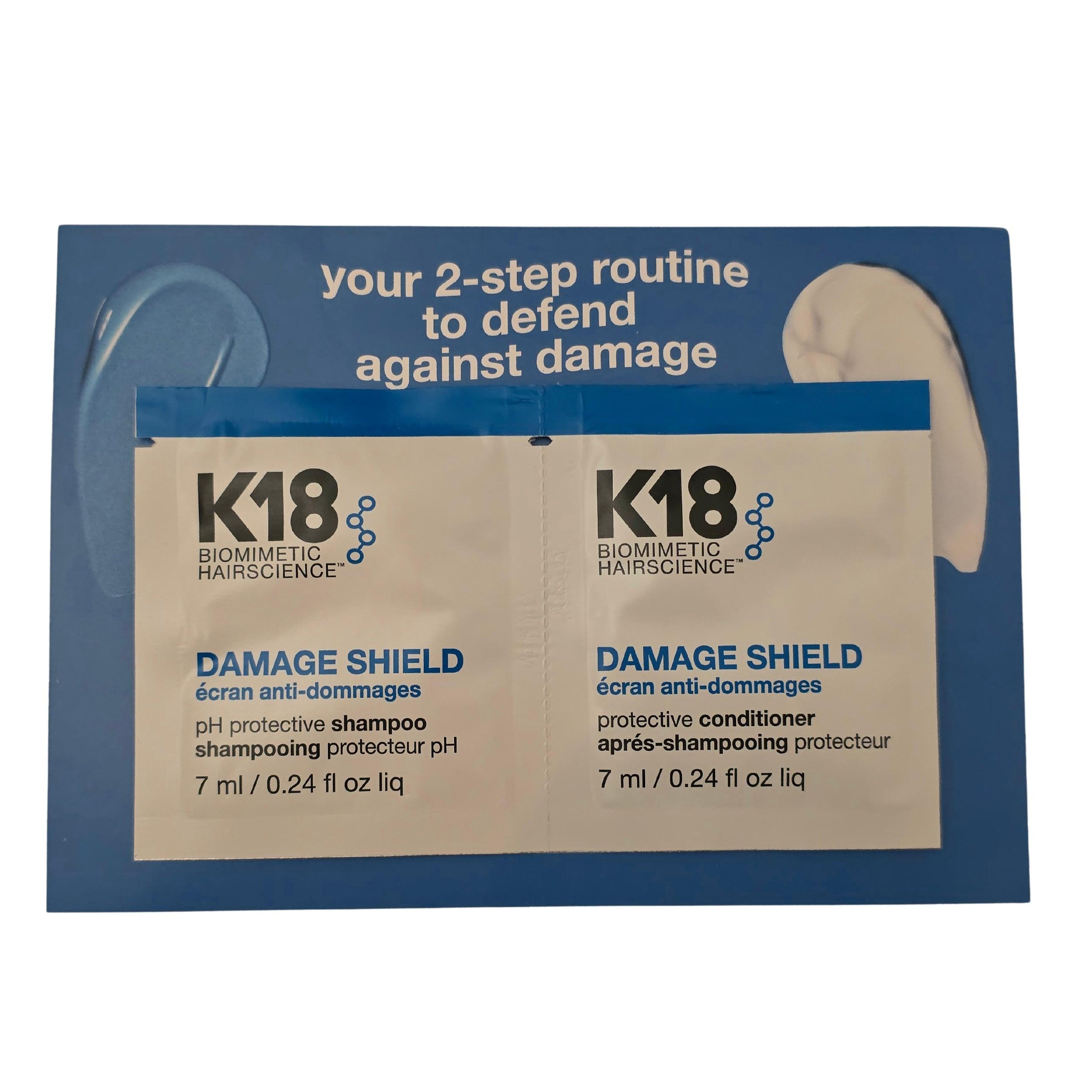 K18 Damage Shield Shampoo e Conditioner 7+7ml