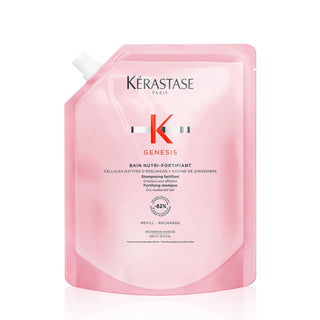 Kérastase Genesis Bain Nutri-Fortifiant Refill 500 ml - Ricarica Shampoo Capelli Secchi e Spessi