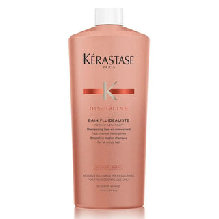 Kérastase Discipline Bain Fluidealiste 1000ml champú alisante para cabello rebelde, encrespado y difícil de controlar