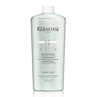 Kérastase Spécifique Bain Divalent 1000 ml – Shampoo Professionale Riequilibrante per Capelli Grassi