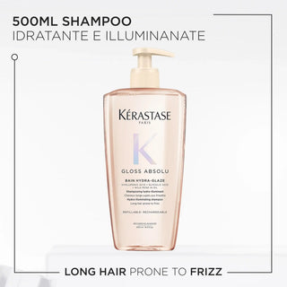 Kérastase Shampoo Idratante Capelli Crespi Gloss Absolu